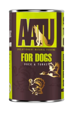 AATU Duck & Turkey Wet Dog Food Cans - 6 X 400g By AATU