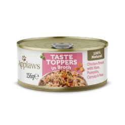 Applaws Taste Toppers Chicken With Ham & Vegetables Wet Dog Food Tins - 12 X 156g By Applaws