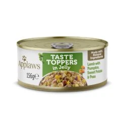 Applaws Taste Toppers Lamb, Pumpkin, Sweet Potato & Peas In Jelly Wet Dog Food Tins - 12 X 156g By Applaws