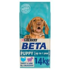 BETA Puppy Turkey & Lamb Dry Dog Food - 14kg By Beta