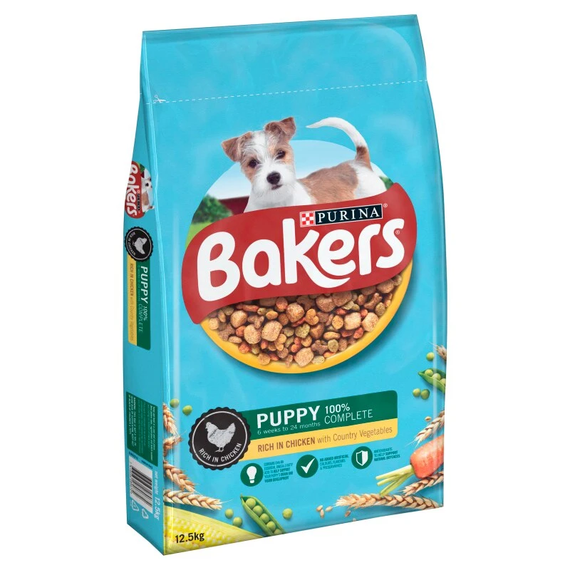 Bakers Puppy Complete Chicken Dry Dog Food - 12.5kg By Bakers 2 Bakers Puppy Complete Chicken Dry Dog Food - 12.5kg By Bakers - Image 2