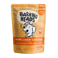 Barking Heads Bowl Lickin' Chicken Wet Dog Food Pouches - 10 X 300g By Barking Heads
