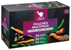 Billy + Margot Adult Multipack Superfoods Wet Dog Food Pouches - 12 X 150g By Billy + Margot