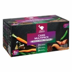 Billy + Margot Chicken, Lamb & Beef Multipack Wet Dog Food Cans - 6 X 385g By Billy + Margot 5 Billy + Margot Chicken, Lamb & Beef Multipack Wet Dog Food Cans - 6 X 385g By Billy + Margot -Pattes Douces Store Billy Margot Adult Superfoods Multipack Dog Food Cans 6 x 395g 2