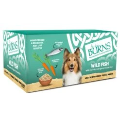 Burns Wild Fish With Carrots And Organic Brown Rice Wet Dog Food Trays - 12 X 150g By Burns