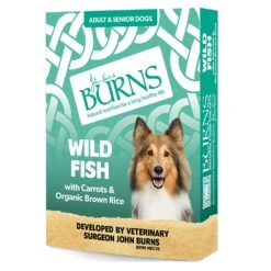 Burns Wild Fish With Carrots And Organic Brown Rice Wet Dog Food Trays - 12 X 150g By Burns -Pattes Douces Store Burns Penlan Farm Fish Brown Rice Veg Wet Dog Food Pouches 12 x 150g 5
