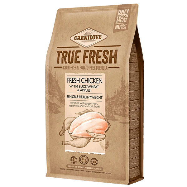 Carnilove True Fresh Chicken Senior & Healthy Weight Dry Dog Food - 11.4kg By Carnilove 1 Carnilove True Fresh Chicken Senior & Healthy Weight Dry Dog Food - 11.4kg By Carnilove
