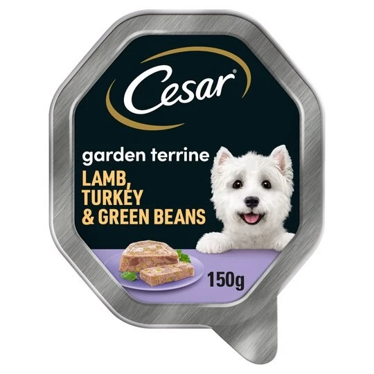 Cesar Garden Terrine With Juicy Lamb, Turkey & Green Beans- 14 X 150g By Cesar 1 Cesar Garden Terrine With Juicy Lamb, Turkey & Green Beans- 14 X 150g By Cesar