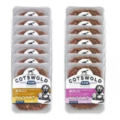Cotswold RAW Active Chicken & Turkey 80/20 Mince Adult Raw Dog Food Mix Pack - 14 X 500g By Cotswold Raw
