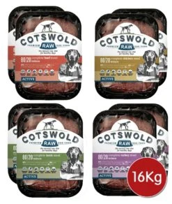 Cotswold RAW Active 80/20 Mince Adult Raw Dog Food Mix Pack - 16Kg By Cotswold Raw