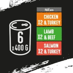 Crave Grain Free Adult Wet Dog Food Cans In Pate - 6 X 400g By Crave 13 Crave Grain Free Adult Wet Dog Food Cans In Pate - 6 X 400g By Crave -Pattes Douces Store Crave Grain Free Adult Wet Dog Food Cans In Pate 6 x 400g 4