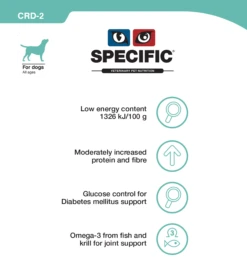 Dechra SPECIFIC CRD-2 Weight Control Dry Dog Food - 12kg By Dechra Specific 5 Dechra SPECIFIC CRD-2 Weight Control Dry Dog Food - 12kg By Dechra Specific -Pattes Douces Store Dechra Canine Specific Crd 2 Dog Food 12Kg 3