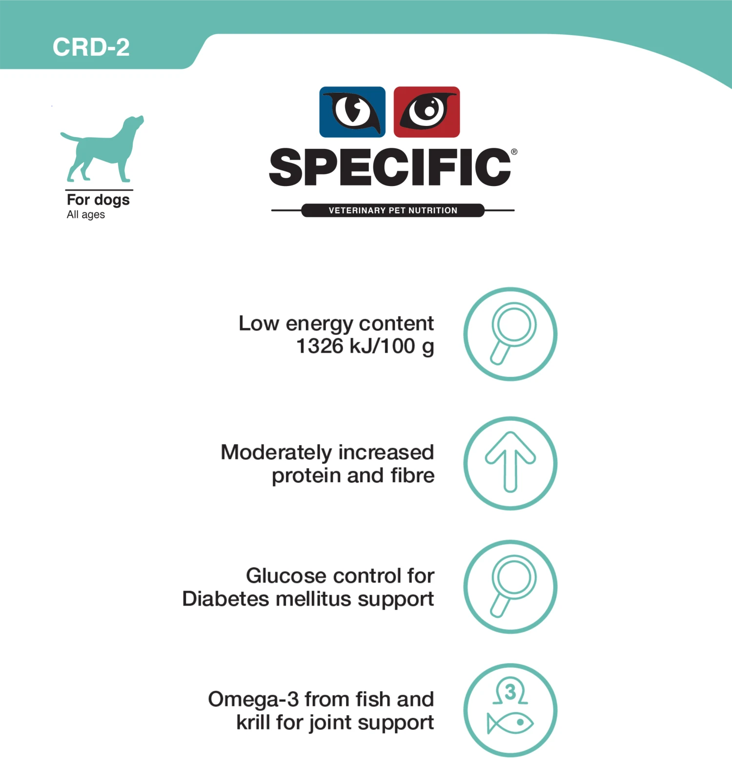 Dechra SPECIFIC CRD-2 Weight Control Dry Dog Food - 12kg By Dechra Specific 3 Dechra SPECIFIC CRD-2 Weight Control Dry Dog Food - 12kg By Dechra Specific - Image 3