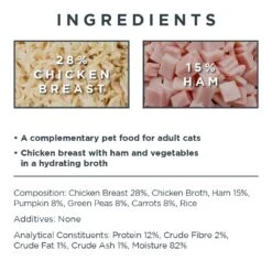 Encore Natural Wet Dog Food Tins Chicken Breast With Ham And Vegetables In Broth - 12 X 156g By Encore -Pattes Douces Store Encore Natural Wet Dog Food Tins Chicken Breast with Ham and Vegetables in Broth 12 x 156g 3