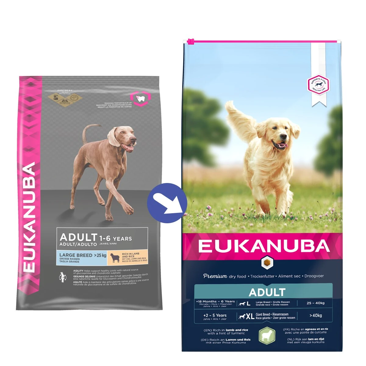 Eukanuba Large Breed Lamb & Rice Dry Dog Food - 12kg By Eukanuba 2 Eukanuba Large Breed Lamb & Rice Dry Dog Food - 12kg By Eukanuba - Image 2