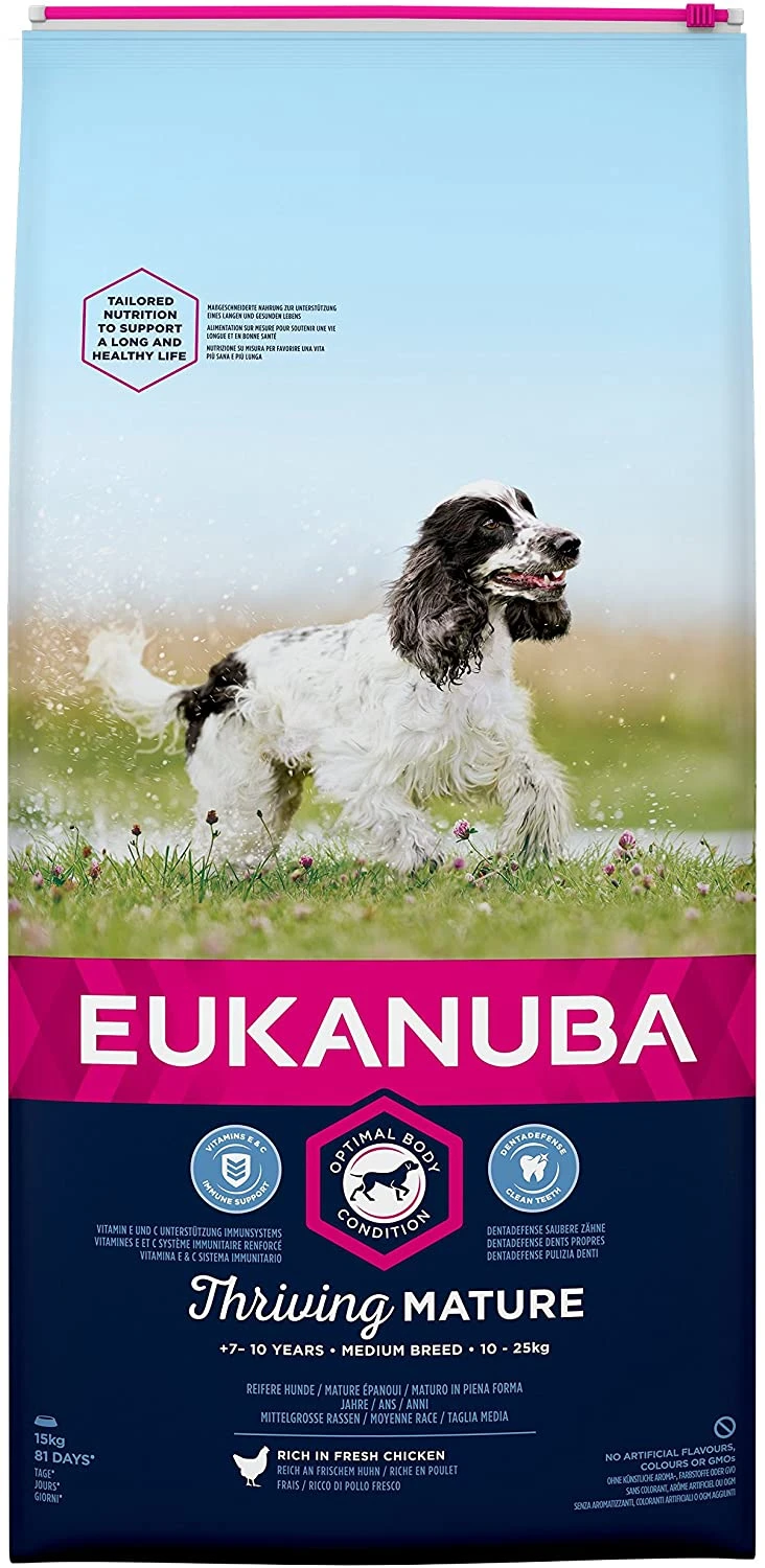 Eukanuba Thriving Mature Medium Breed Dry Dog Food Chicken - 2kg By Eukanuba 2 Eukanuba Thriving Mature Medium Breed Dry Dog Food Chicken - 2kg By Eukanuba - Image 2
