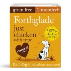 Forthglade Just Chicken With Tripe Grain Free Dog Food - 18 X 395g By Forthglade