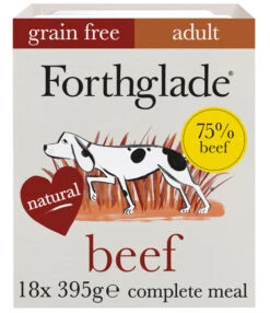 Forthglade Complete Adult Grain Free Beef & Sweet Potato Wet Dog Food - 18 X 395g By Forthglade