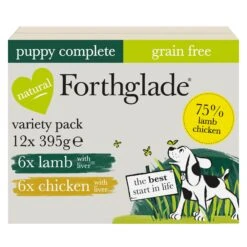Forthglade Complete Puppy Grain Free Variety Lamb/Chicken With Liver, Sweet Potato & Veg Wet Dog Food - 12x395g By Forthglade
