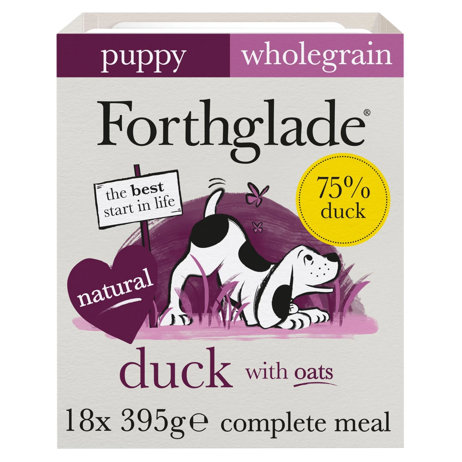 Forthglade Complete Puppy Whole Grain Duck With Oats & Veg - 18 X 395g By Forthglade 1 Forthglade Complete Puppy Whole Grain Duck With Oats & Veg - 18 X 395g By Forthglade