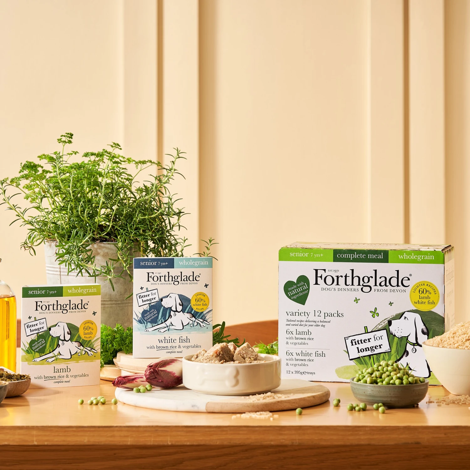 Forthglade Complete Senior Dog Wholegrain Variety Lamb/Fish With Brown Rice & Veg Wet Dog Food - 12x395g By Forthglade 6 Forthglade Complete Senior Dog Wholegrain Variety Lamb/Fish With Brown Rice & Veg Wet Dog Food - 12x395g By Forthglade - Image 6