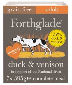 Forthglade Gourmet Duck & Venison Grain Free Wet Dog Food - 7 X 395g By Forthglade