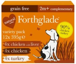 Forthglade Just 90% Adult Multicase Poultry Variety Grain Free Wet Dog Food - 12 X 395g By Forthglade