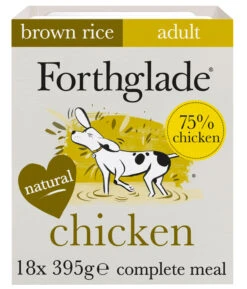 Forthglade Complete Adult Chicken, Brown Rice & Veg Wet Dog Food - 18 X 395g By Forthglade