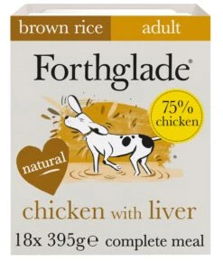 Forthglade Complete Meal Adult Chicken With Liver, Brown Rice & Veg Dog Food - 18 X 395G By Forthglade