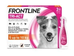 Frontline Tri-Act Flea & Tick Treatment For Small Dogs (5-10kg) - 3 Pack By Frontline