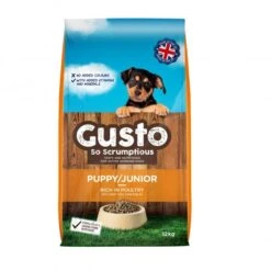 Gusto Complete Puppy/Junior Dry Dog Food - 12kg By Gusto