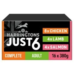 Harringtons Grain Free Just 6 Mixed Multipack Wet Dog Food - 16x360g By Harringtons