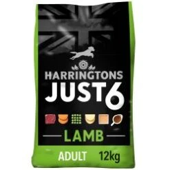 Harringtons Just 6 Lamb & Veg Dry Dog Food - 12kg By Harringtons