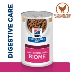 Hill's Prescription Diet Gastrointestinal Biome Adult Dog Food With Chicken & Vegetable Stew Wet Dog Food Cans - 12 X 354g By Hills Prescription Diet