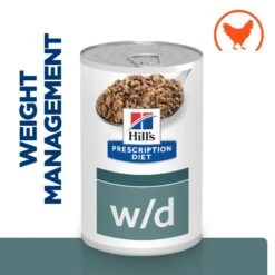 Hill's Prescription Diet W/d Diabetes Care Chicken Wet Dog Food - 12x370g By Hills Prescription Diet