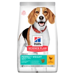 Hill's Science Plan Adult Perfect Weight Medium Chicken Dry Dog Food - 12kg By Hills