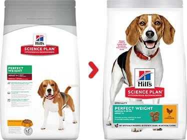 Hill's Science Plan Adult Perfect Weight Medium Chicken Dry Dog Food - 12kg By Hills 2 Hill's Science Plan Adult Perfect Weight Medium Chicken Dry Dog Food - 12kg By Hills - Image 2