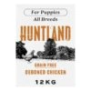 Huntland Deboned Chicken Turkey Grain Free Dry Puppy Food - 10kg + 2kg FREE By Huntland
