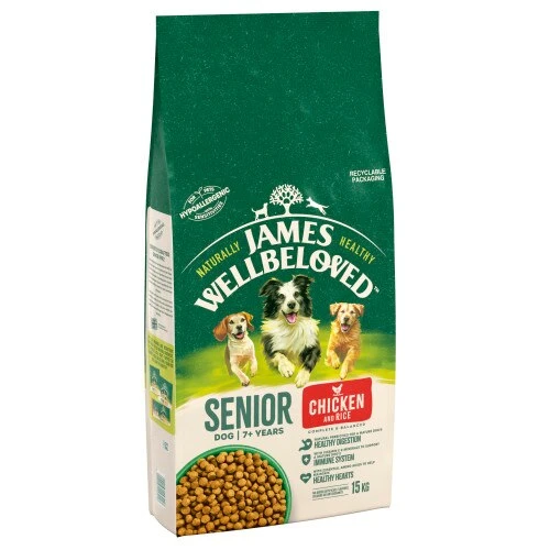 James Wellbeloved Dog Senior Chicken & Rice - 15kg By James Wellbeloved 3 James Wellbeloved Dog Senior Chicken & Rice - 15kg By James Wellbeloved - Image 3