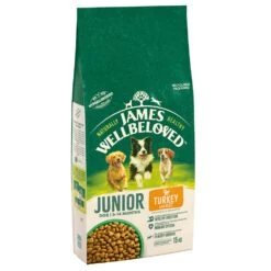 James Wellbeloved Turkey & Rice Junior Dry Dog Food - 15kg By James Wellbeloved -Pattes Douces Store James Wellbeloved Turkey Rice Junior Dry Dog Food 15kg 3