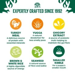 James Wellbeloved Turkey & Rice Puppy Dry Dog Food - 15kg By James Wellbeloved 12 James Wellbeloved Turkey & Rice Puppy Dry Dog Food - 15kg By James Wellbeloved -Pattes Douces Store James Wellbeloved Turkey Rice Puppy Dry Dog Food 15kg 4