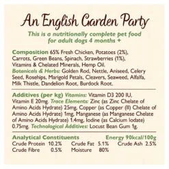 Lily's Kitchen An English Garden Party Dog Food Tins - 6 X 400g By Lilys Kitchen 7 Lily's Kitchen An English Garden Party Dog Food Tins - 6 X 400g By Lilys Kitchen -Pattes Douces Store Lilys Kitchen Grain free Garden Party Dog Food Tins 6x400g 3