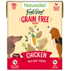 Naturediet Feel Good Grain Free Recipe Chicken Dog Food - 18 X 390g By Naturediet