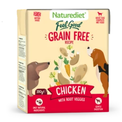 Naturediet Feel Good Grain Free Recipe Chicken Dog Food - 18 X 390g By Naturediet 10 Naturediet Feel Good Grain Free Recipe Chicken Dog Food - 18 X 390g By Naturediet -Pattes Douces Store Naturediet Feel Good Grain Free Chicken dog food 18 390g 3