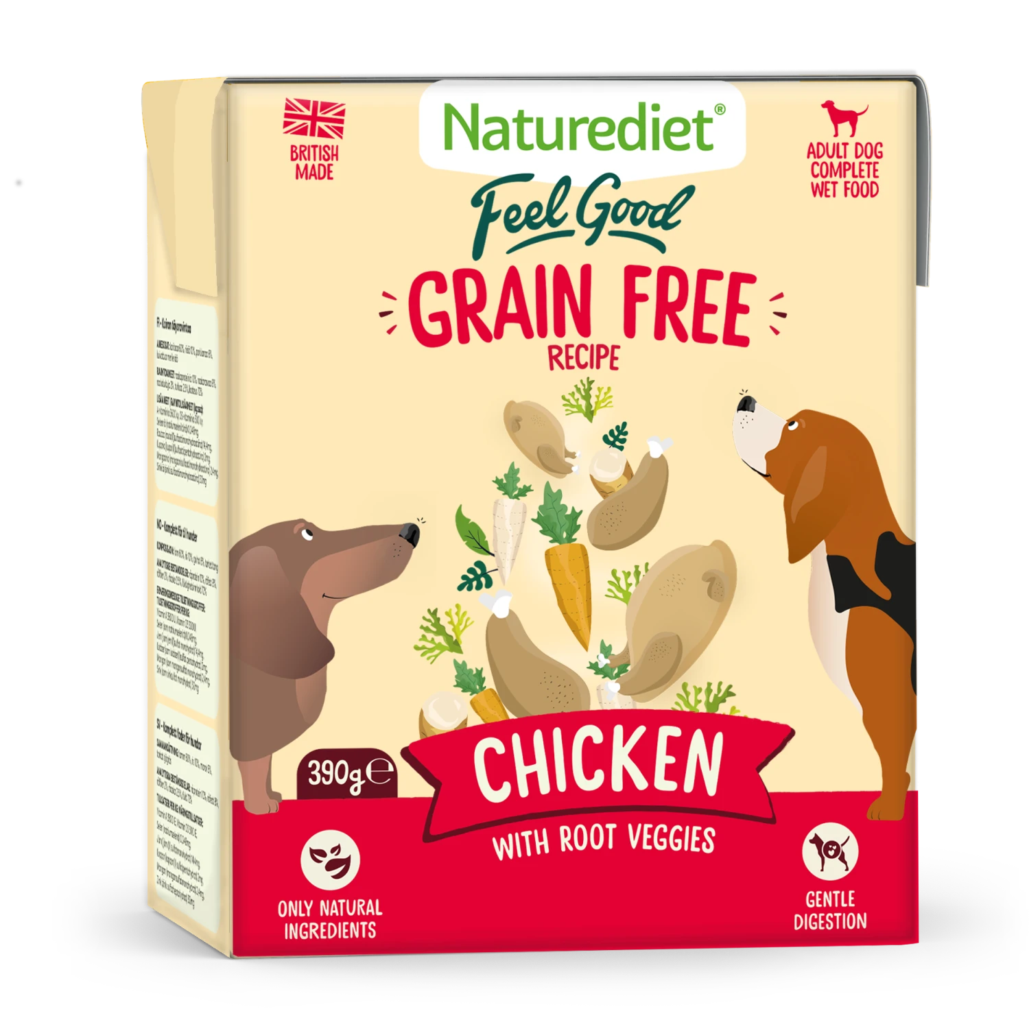 Naturediet Feel Good Grain Free Recipe Chicken Dog Food - 18 X 390g By Naturediet 3 Naturediet Feel Good Grain Free Recipe Chicken Dog Food - 18 X 390g By Naturediet - Image 3