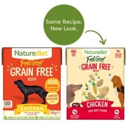 Naturediet Feel Good Grain Free Recipe Chicken Dog Food - 18 X 390g By Naturediet 11 Naturediet Feel Good Grain Free Recipe Chicken Dog Food - 18 X 390g By Naturediet -Pattes Douces Store Naturediet Feel Good Grain Free Chicken dog food 18 390g 4