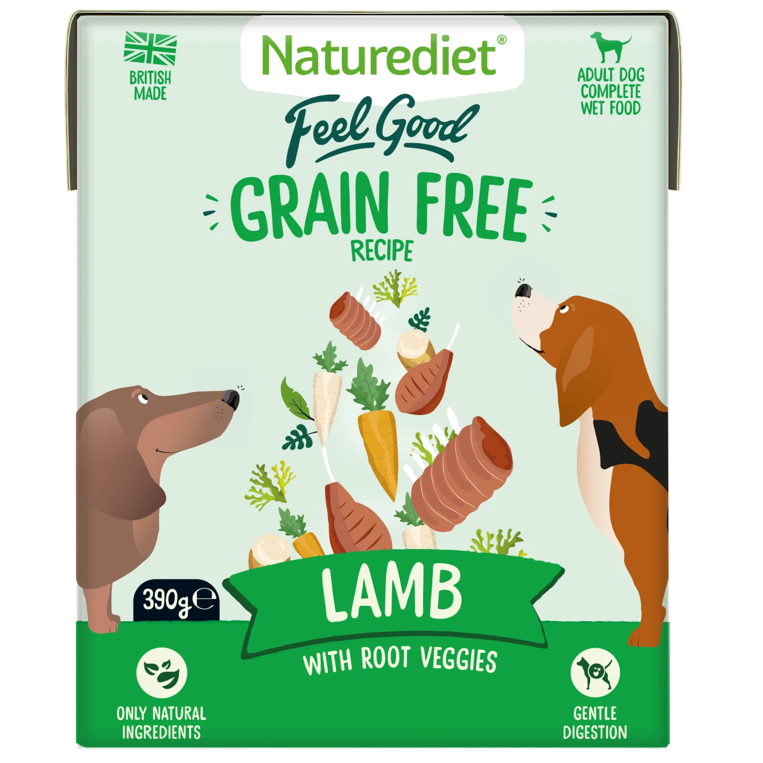 Naturediet Feel Good Grain Free Recipe Lamb Dog Food - 18 X 390g By Naturediet 1 Naturediet Feel Good Grain Free Recipe Lamb Dog Food - 18 X 390g By Naturediet