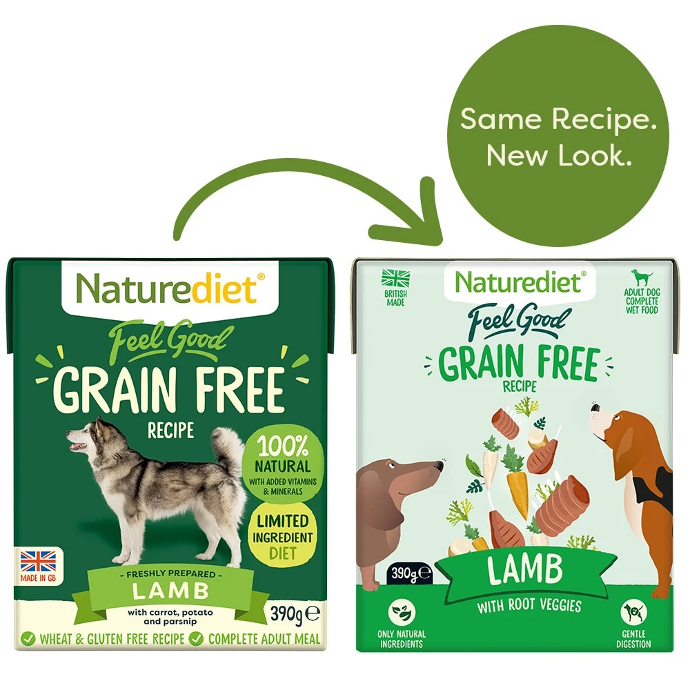 Naturediet Feel Good Grain Free Recipe Lamb Dog Food - 18 X 390g By Naturediet 2 Naturediet Feel Good Grain Free Recipe Lamb Dog Food - 18 X 390g By Naturediet - Image 2