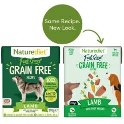 Naturediet Feel Good Grain Free Recipe Lamb Dog Food - 18 X 390g By Naturediet 10 Naturediet Feel Good Grain Free Recipe Lamb Dog Food - 18 X 390g By Naturediet -Pattes Douces Store Naturediet Feel Good Grain Free Lamb dog food 18 390g 3