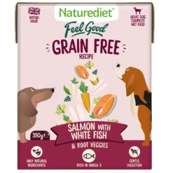 Naturediet Feel Good Grain Free Recipe Salmon Dog Food - 18 X 390g By Naturediet